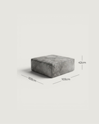 Harvest Leather Ottoman