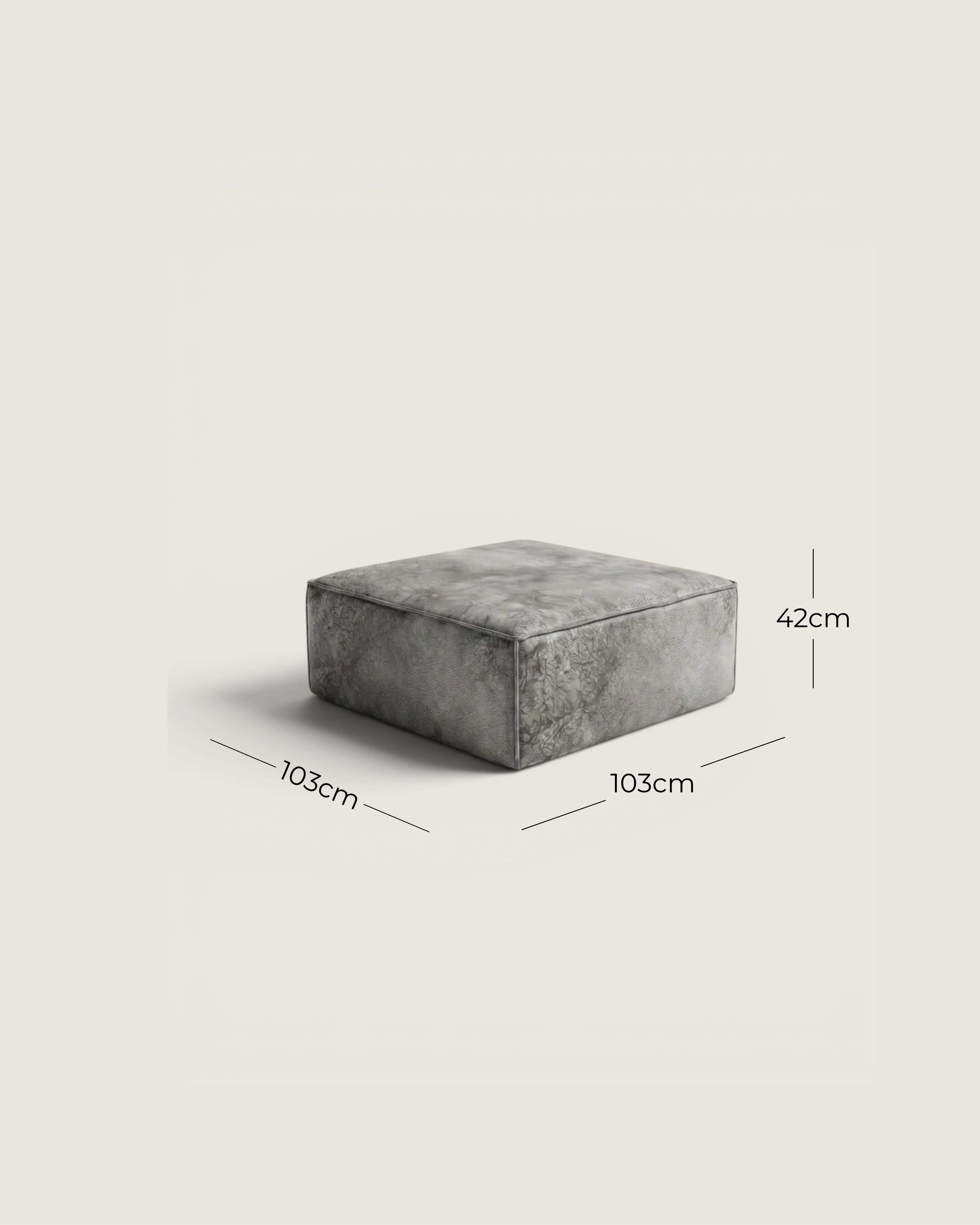 Harvest Leather Ottoman