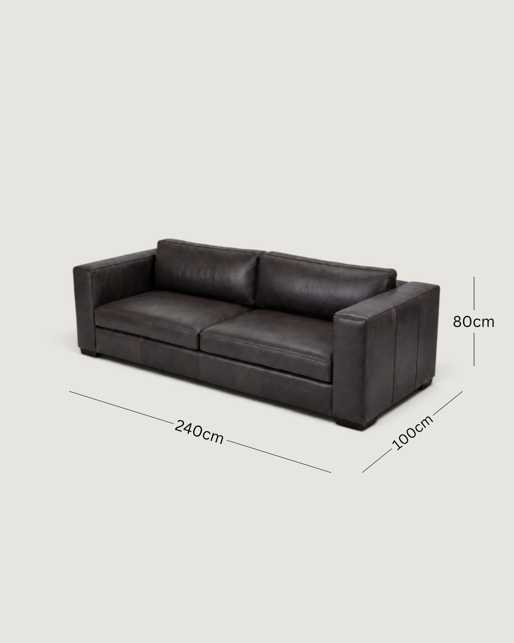 Zuri Leather 4 Seater