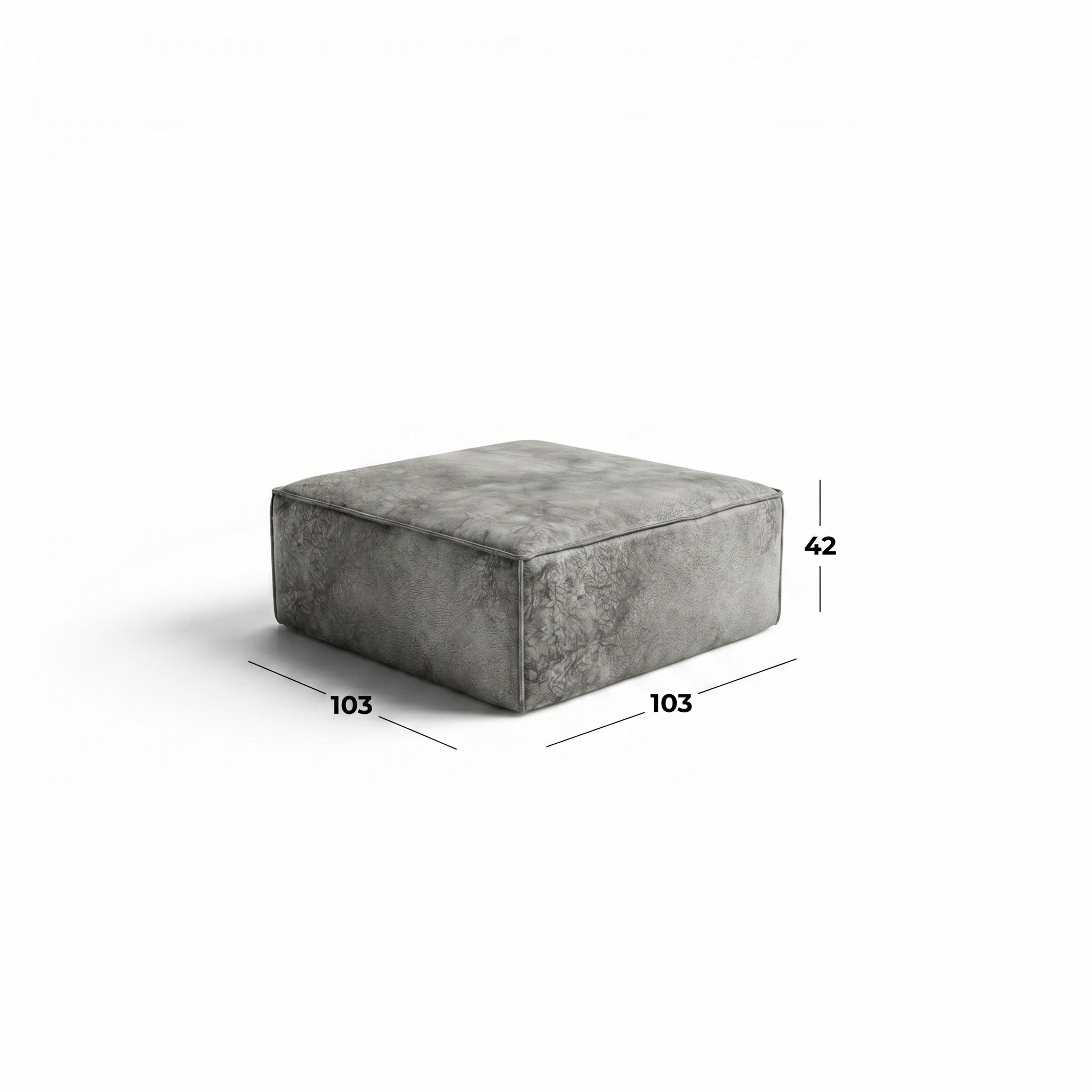 Harvest Leather Ottoman