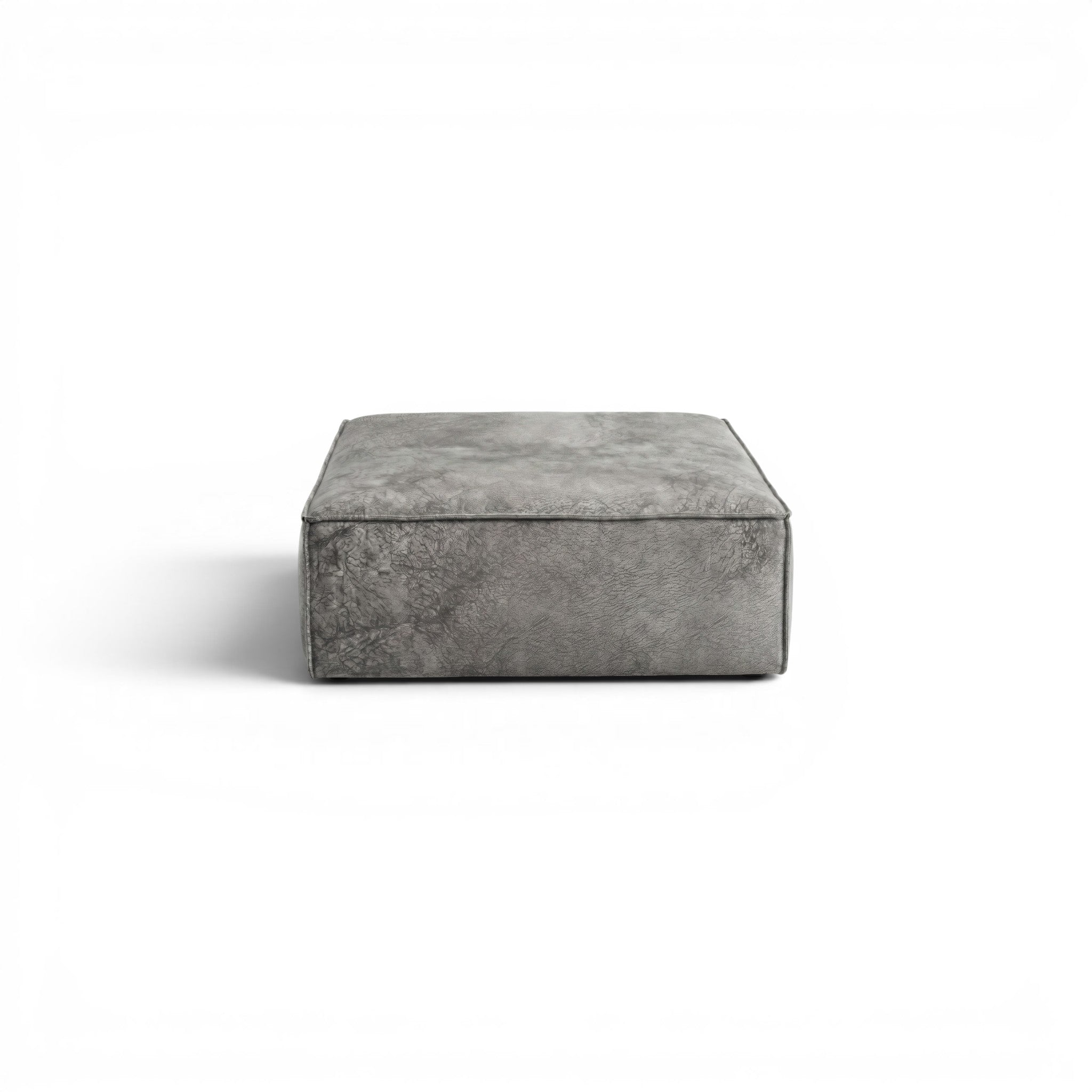 Harvest Leather Ottoman