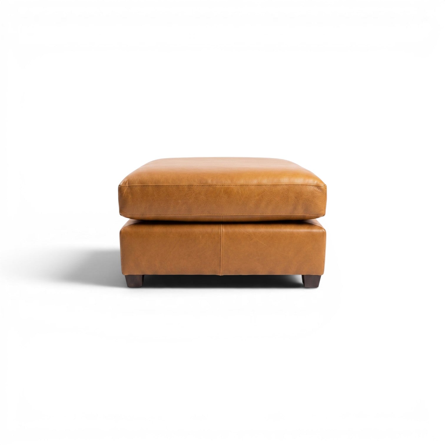 Zuri Leather Ottoman