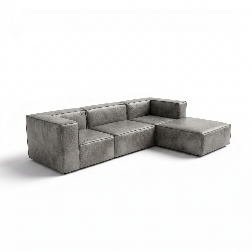 Harvest Leather 4 Piece Modular