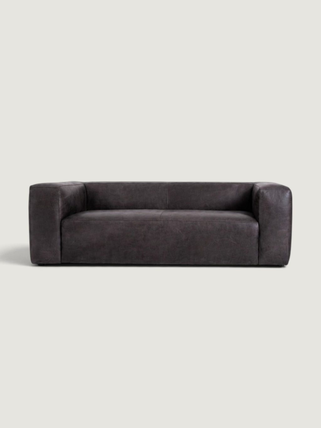 Hudson 3 Seater Leather Couch