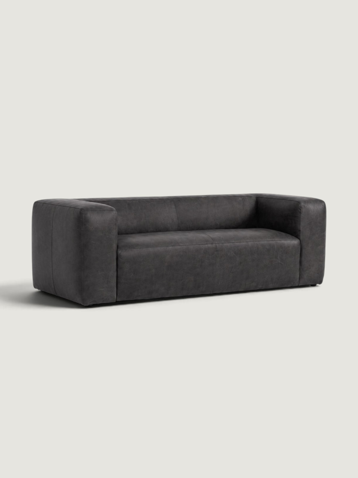 Hudson 3 Seater Leather Couch
