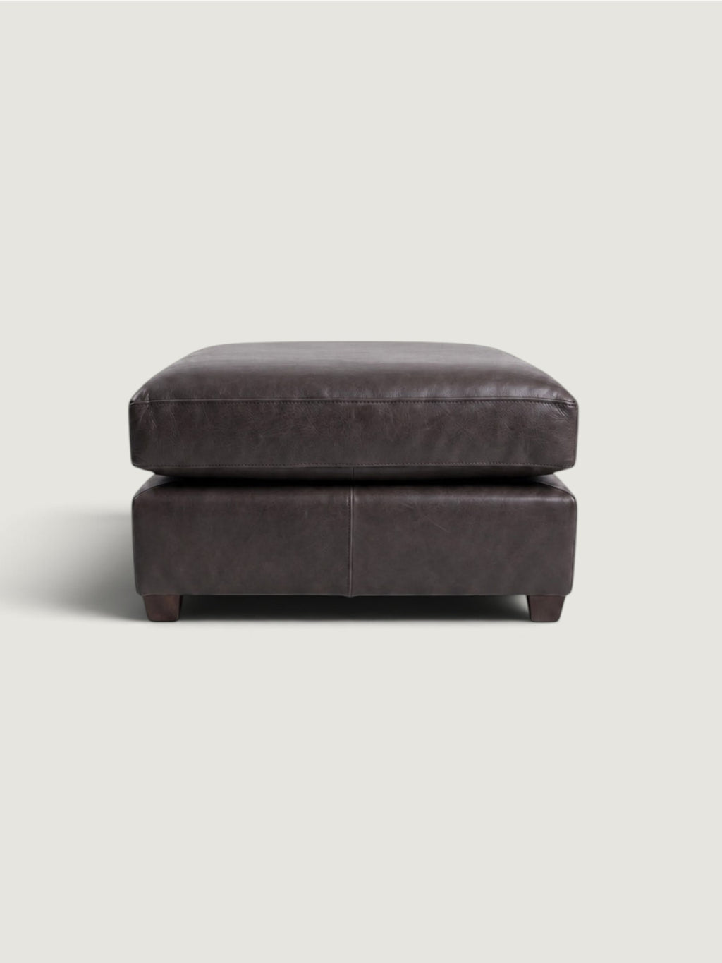 Zuri Leather Ottoman