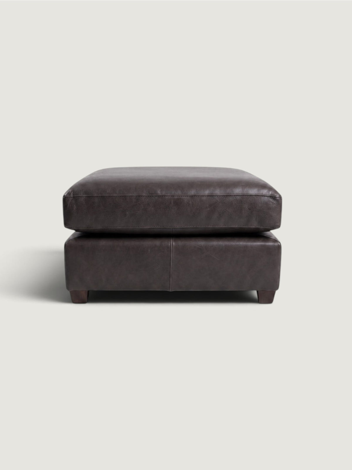 Zuri Leather Ottoman