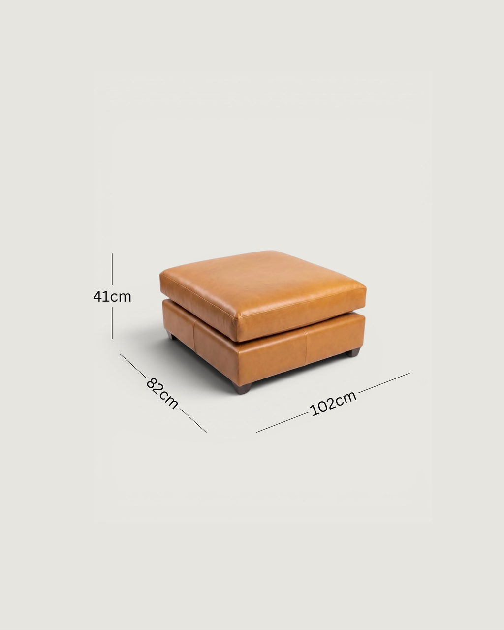 Zuri Leather Ottoman