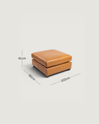 Zuri Leather Ottoman
