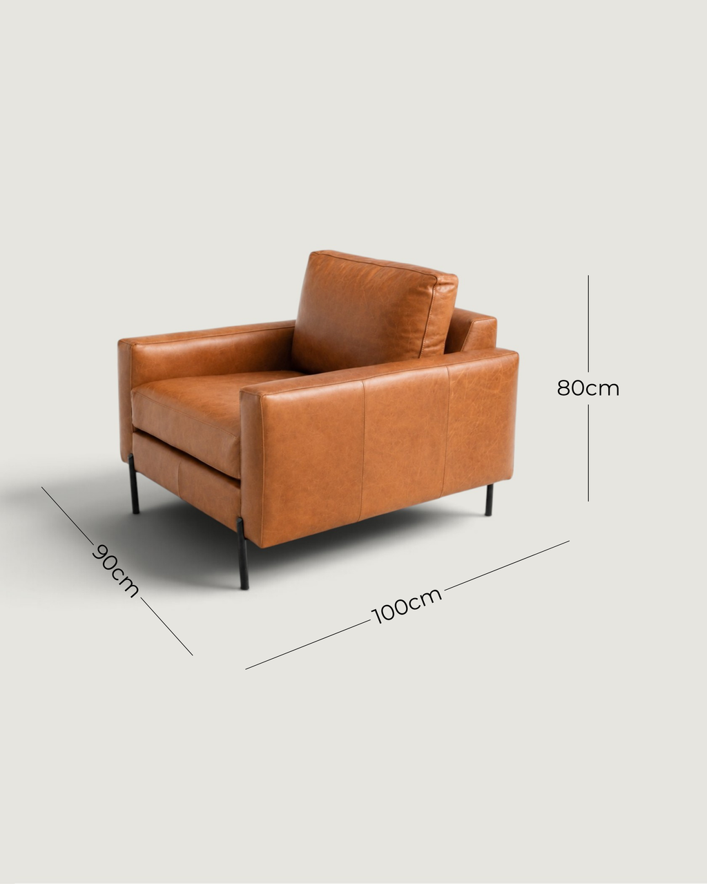 Zanzibar Leather 1 Seater