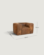 Hudson Leather 1 Seater