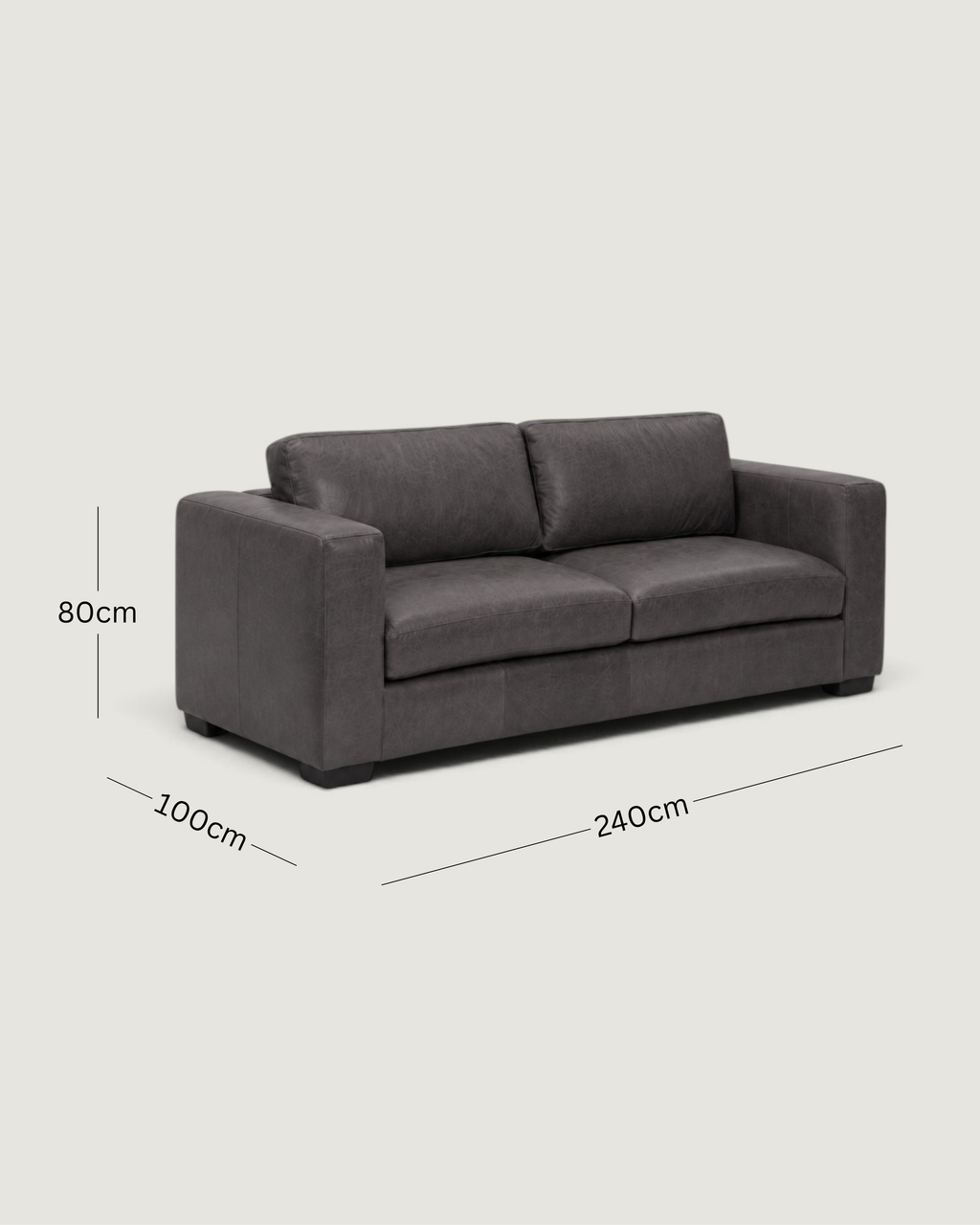 Zuri Leather 4 Seater