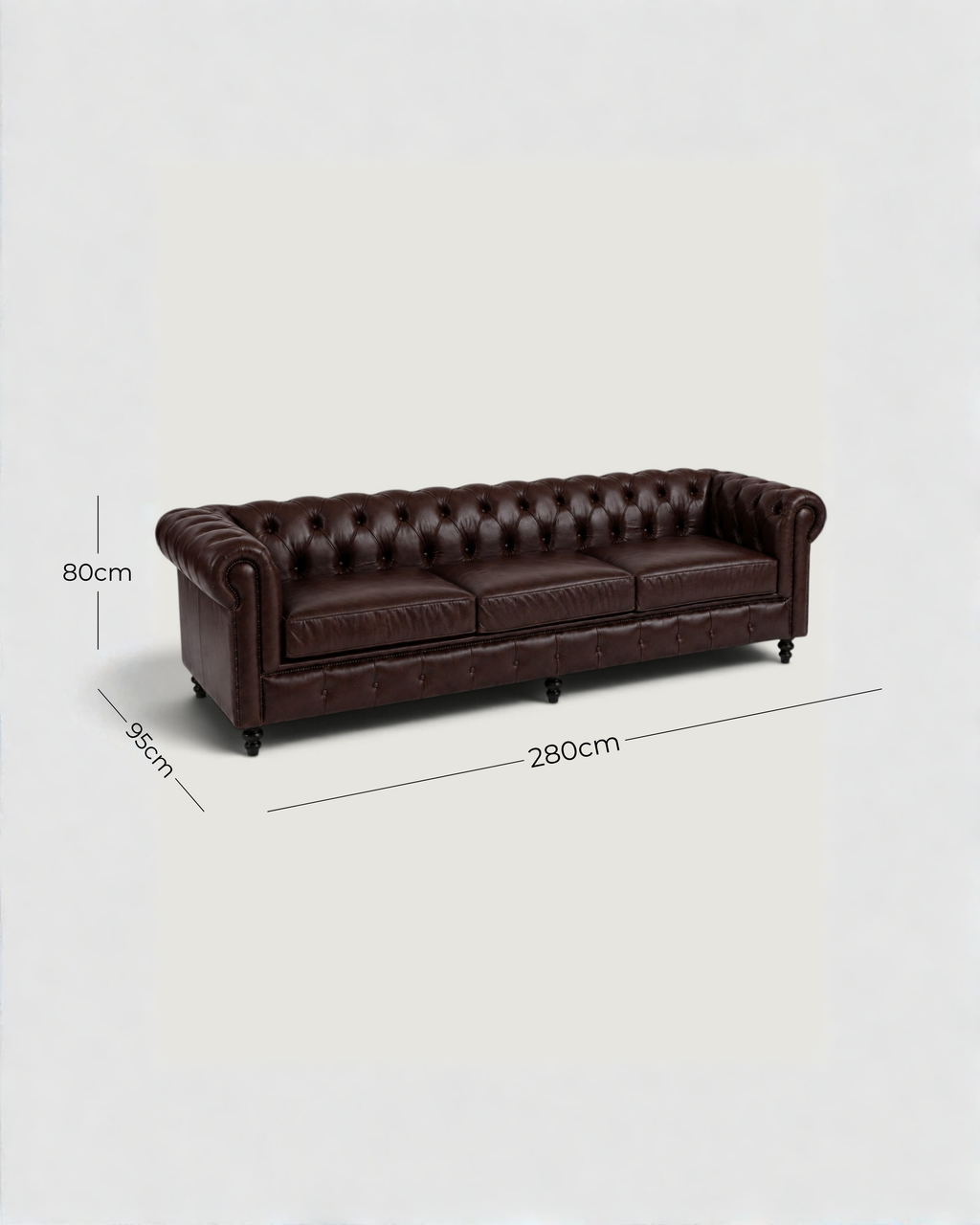 Winchester Leather 4 Seater