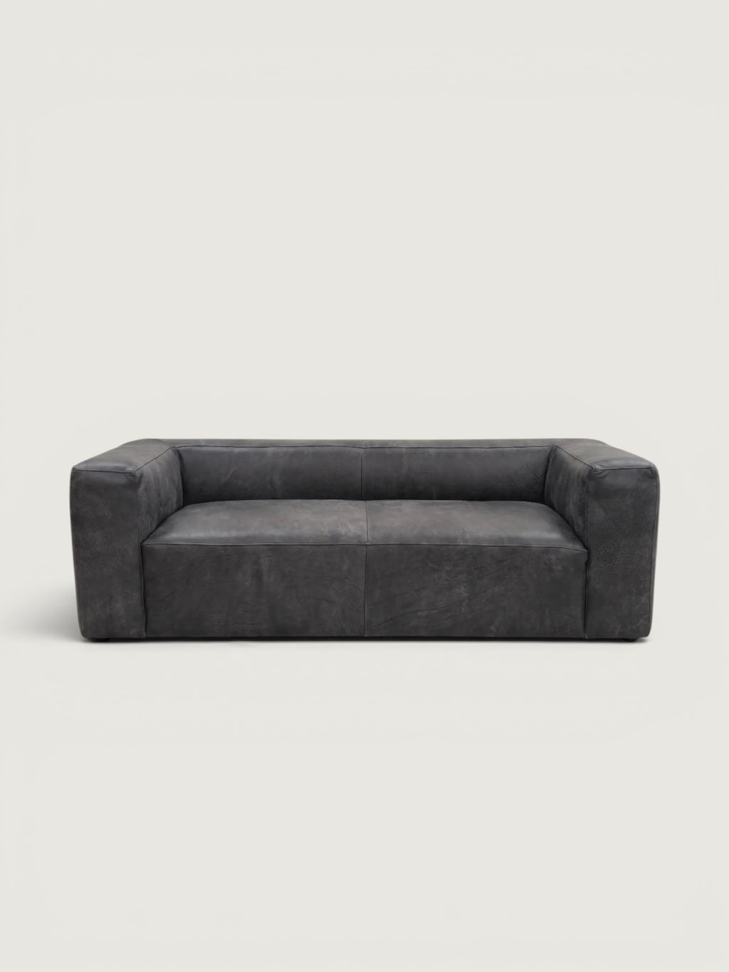 Hudson 3 Seater Leather Couch