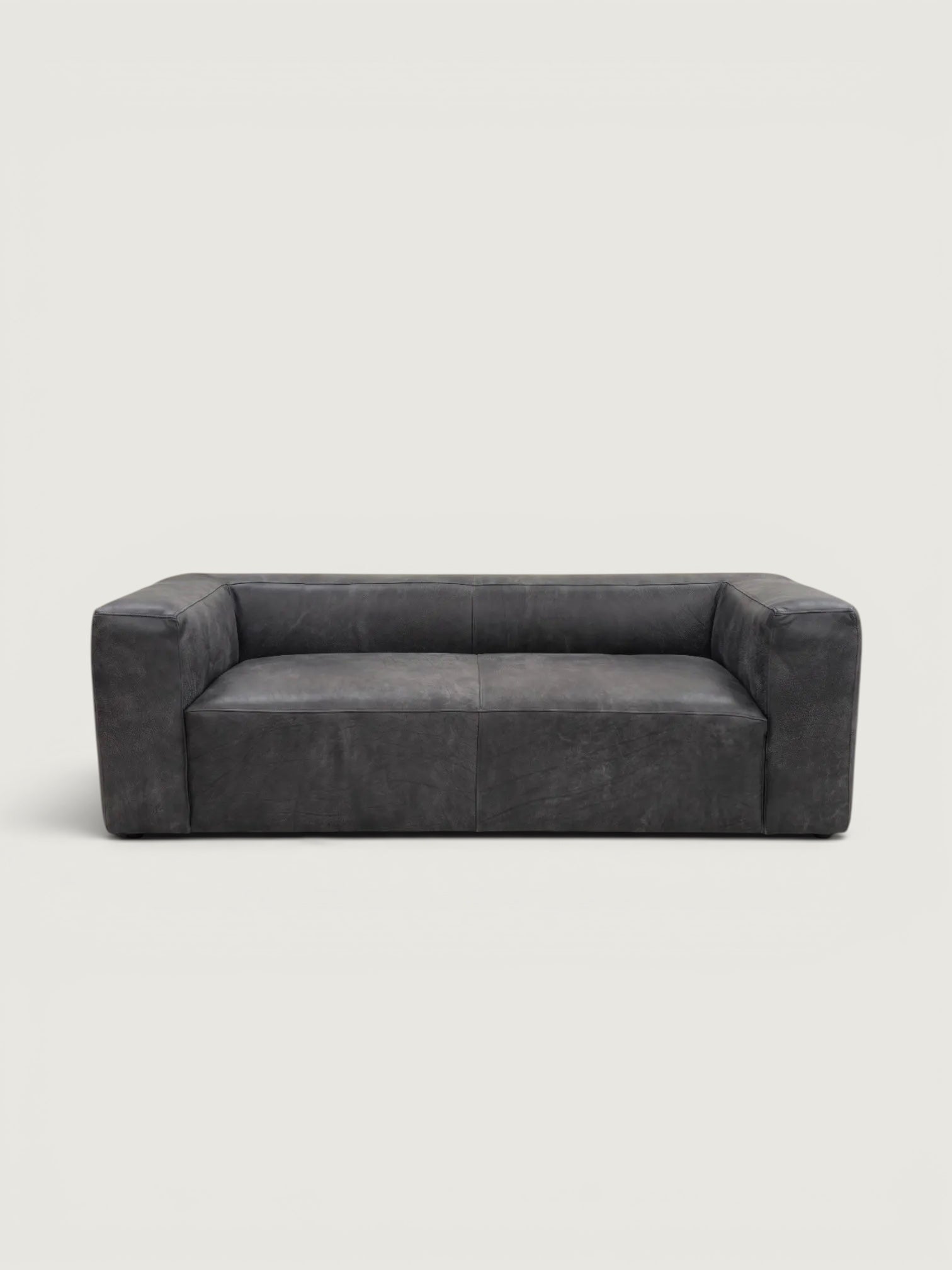 Hudson 3 Seater Leather Couch