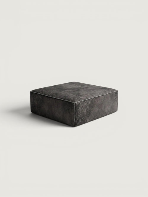 Harvest Leather Ottoman