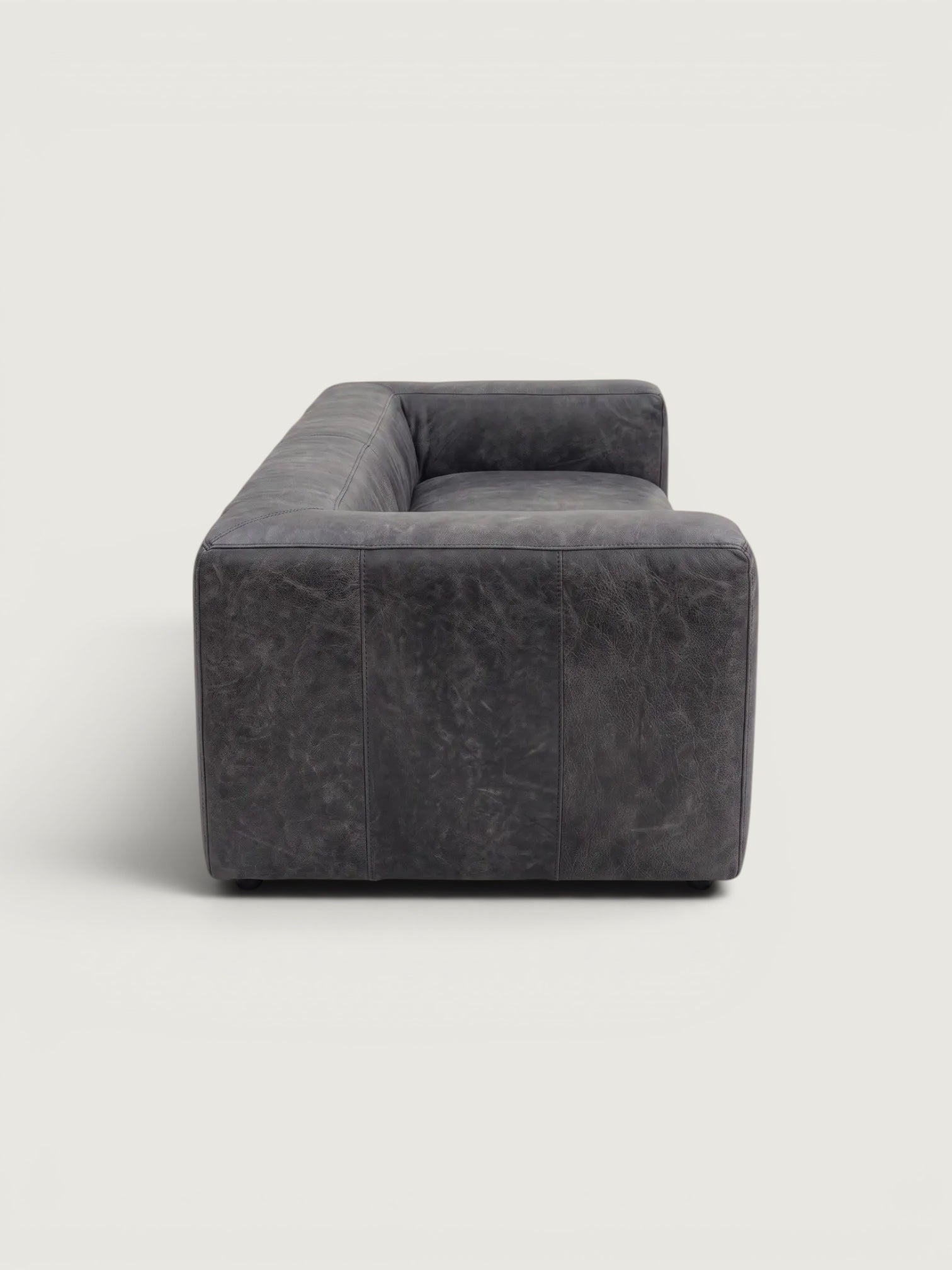 Hudson 3 Seater Leather Couch