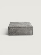 Harvest Leather Ottoman