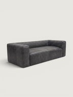 Hudson 3 Seater Leather Couch