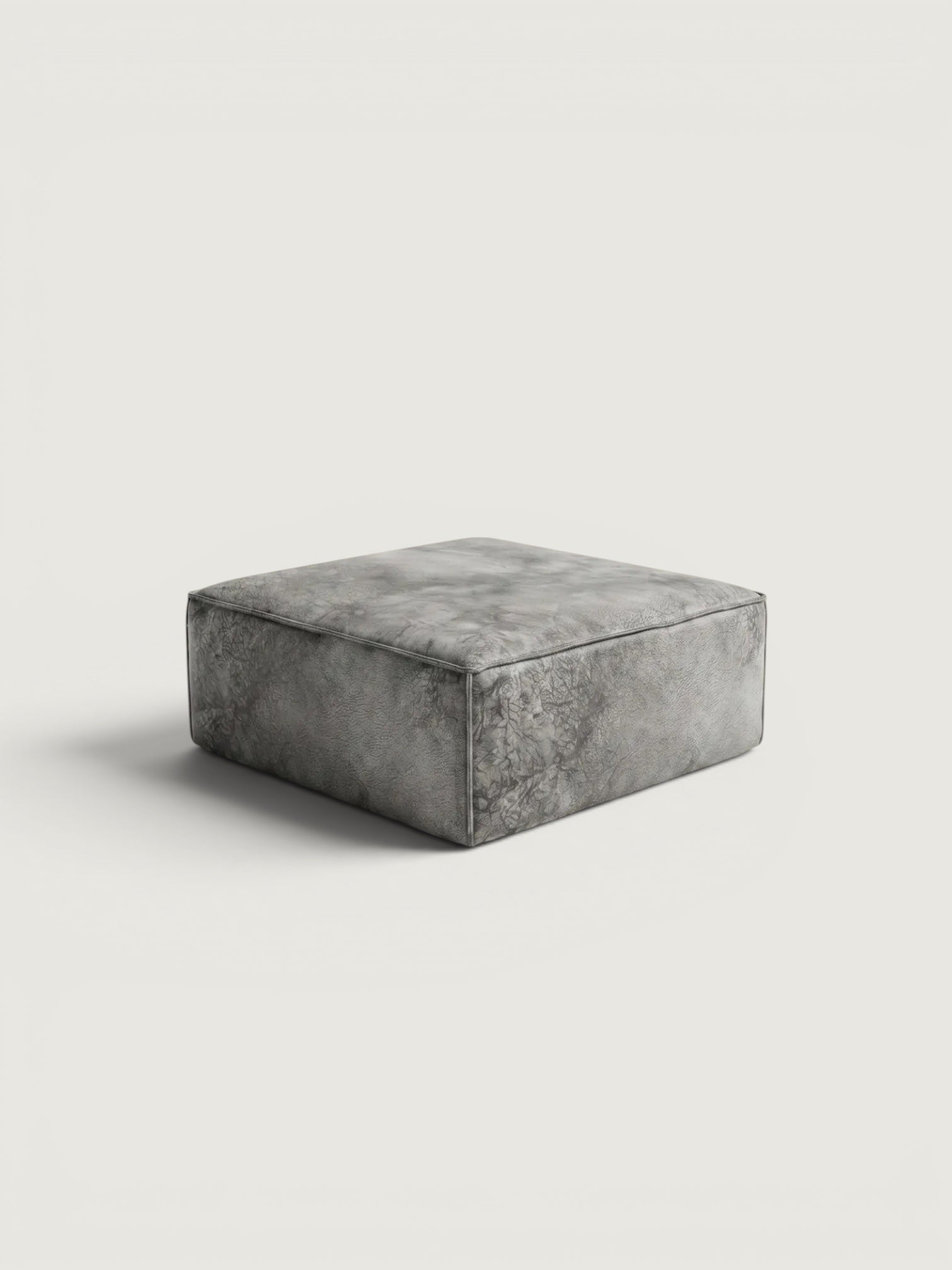 Harvest Leather Ottoman