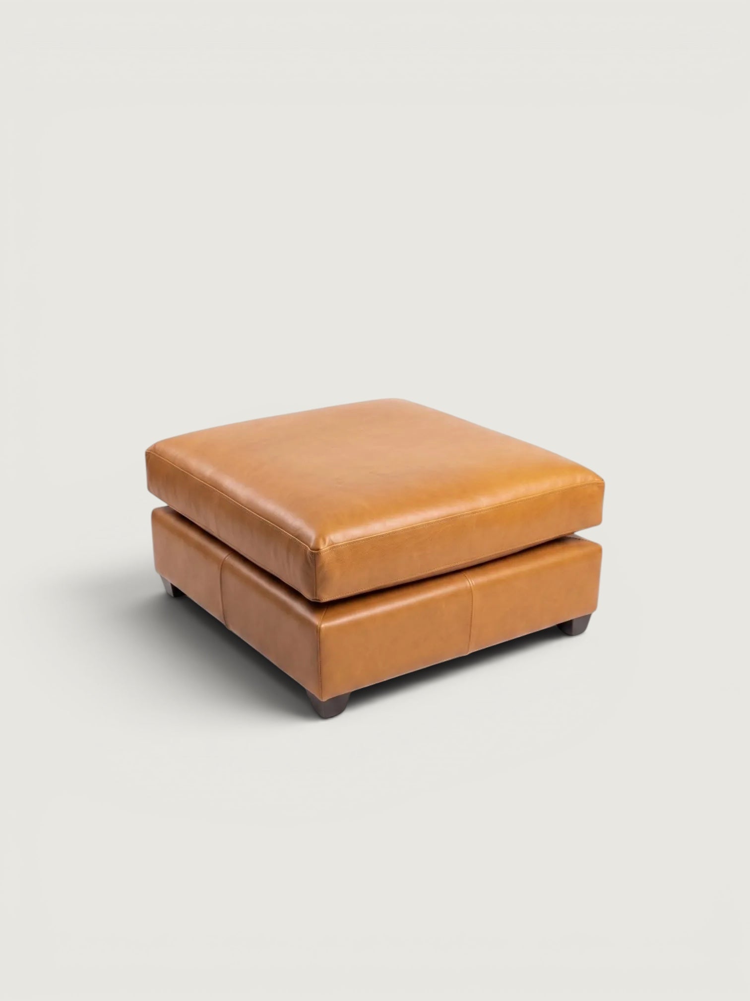 Zuri Leather Ottoman